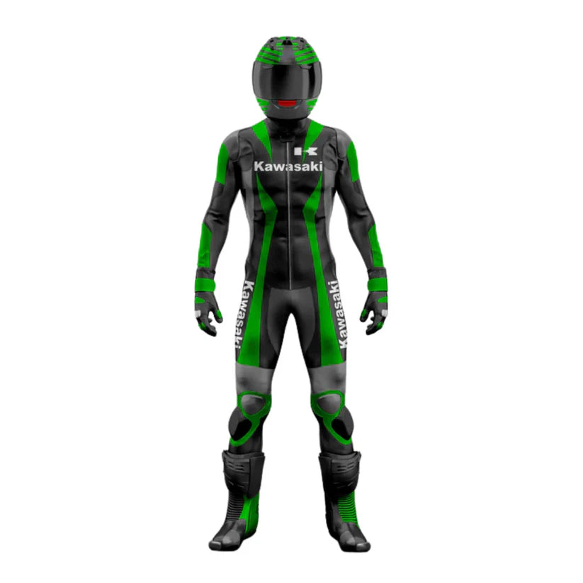 One X Kawasaki Motorcycle Leather Racing Suit