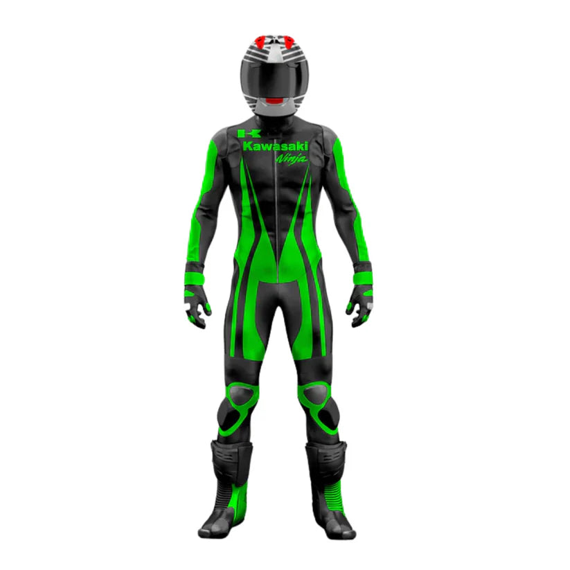 One X Kawasaki Motorbike Leather Suit