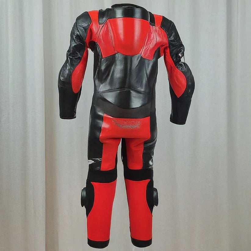 Junior Red & Black Kids Motorcycle Suit