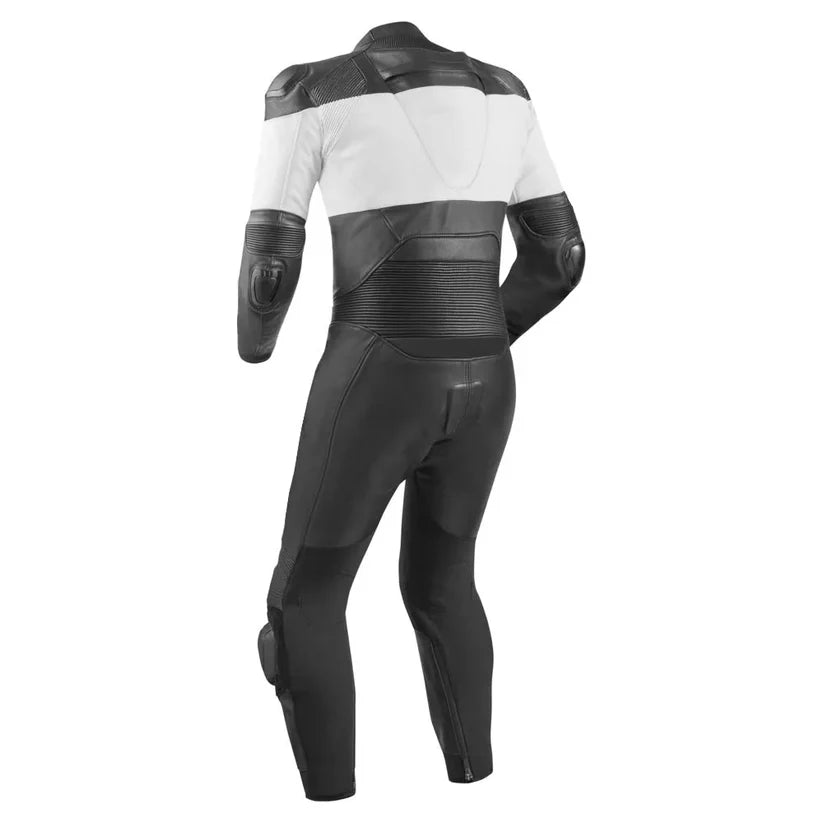 1X Black & Silver Motorcycle Race Suit