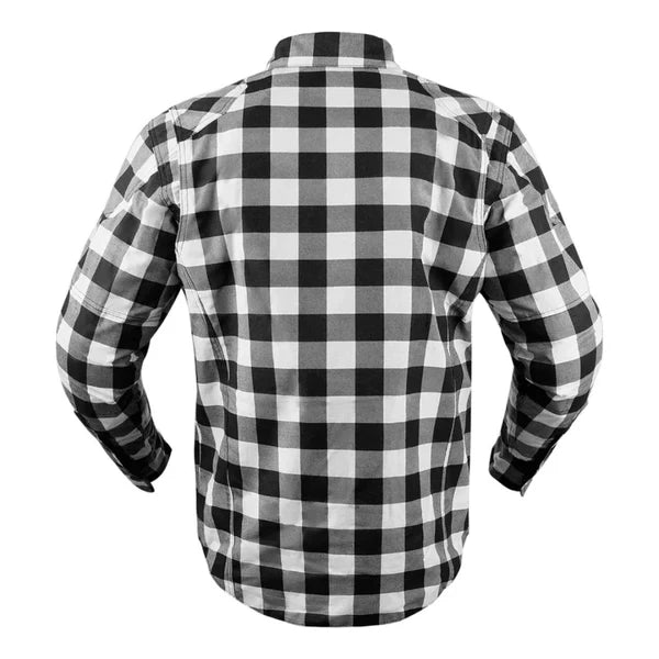 Motorcycle Aramid Lined Flannel Shirt