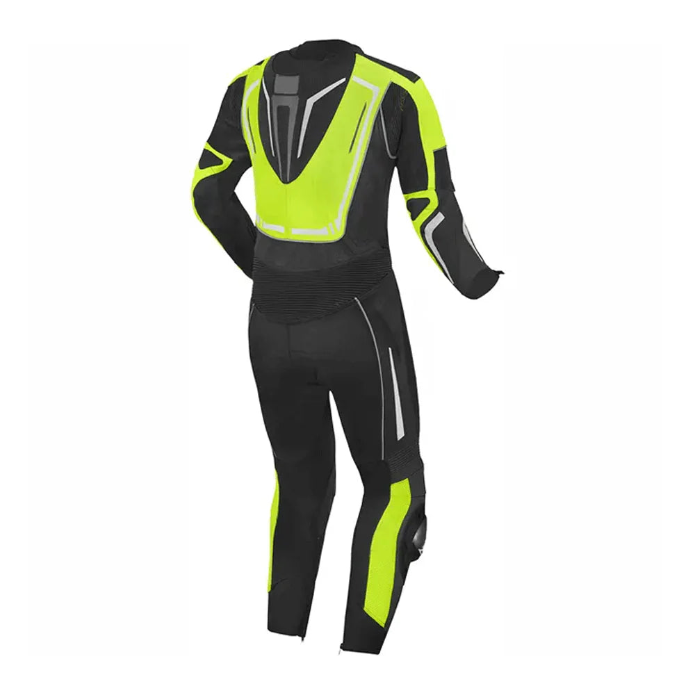 1X Black & Green Line Motorcycle Race Suit