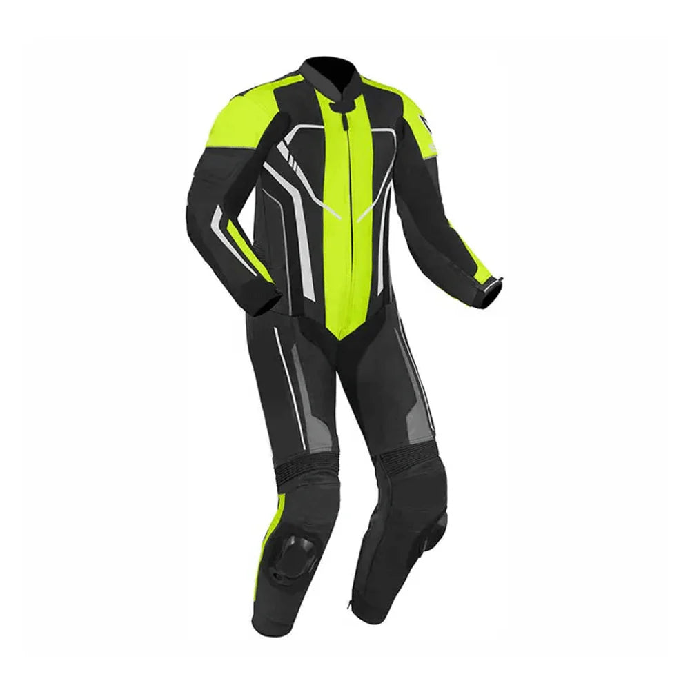 1X Black & Green Line Motorcycle Race Suit