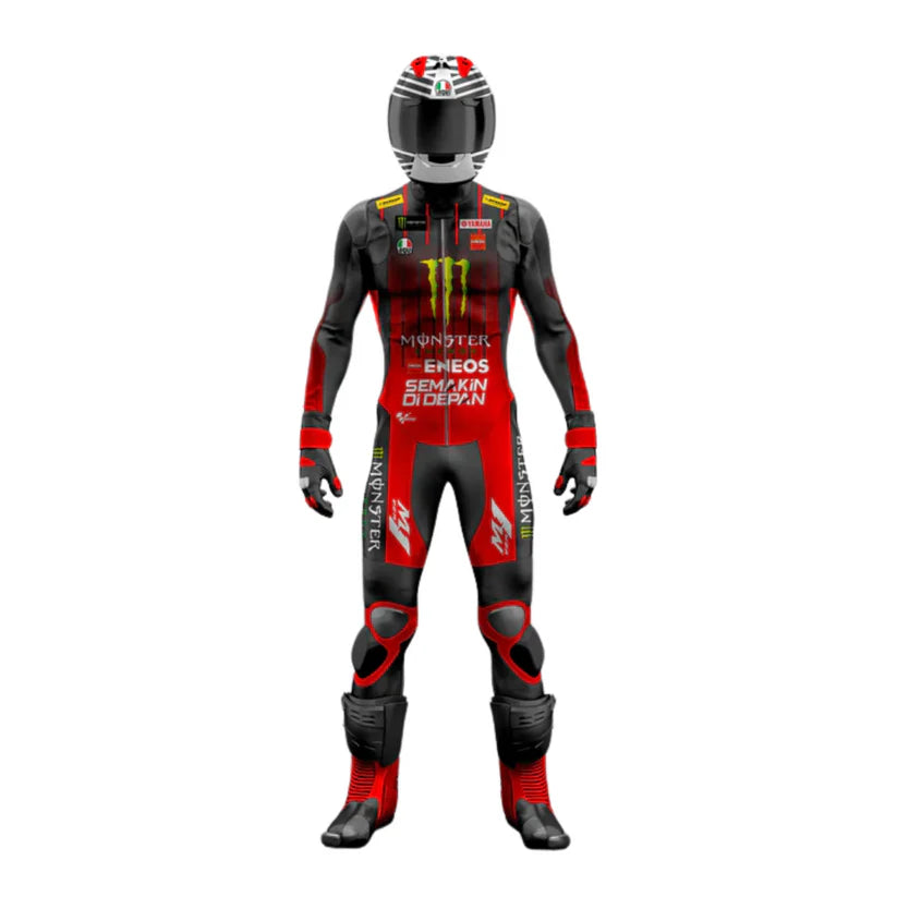 Motor racing suit with helmet on a white background