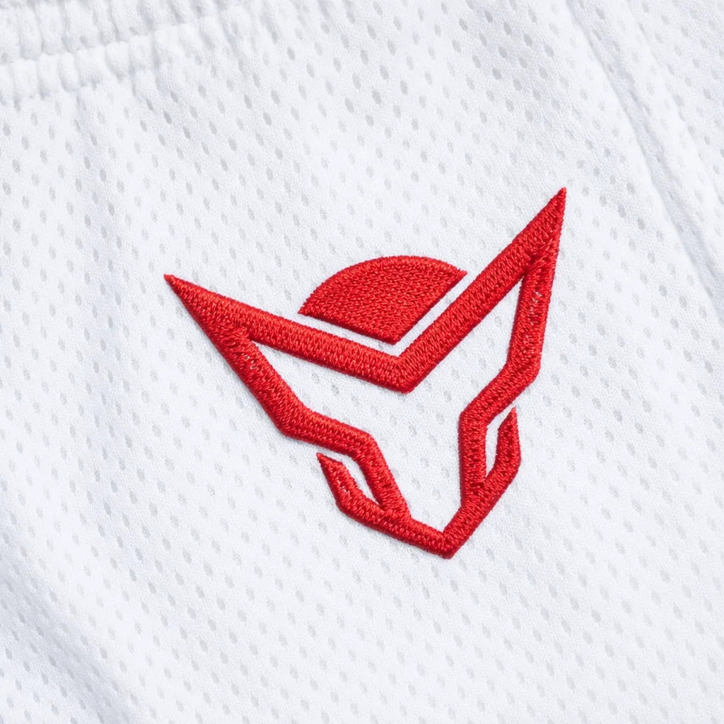 Onex Basic White Mesh Shorts