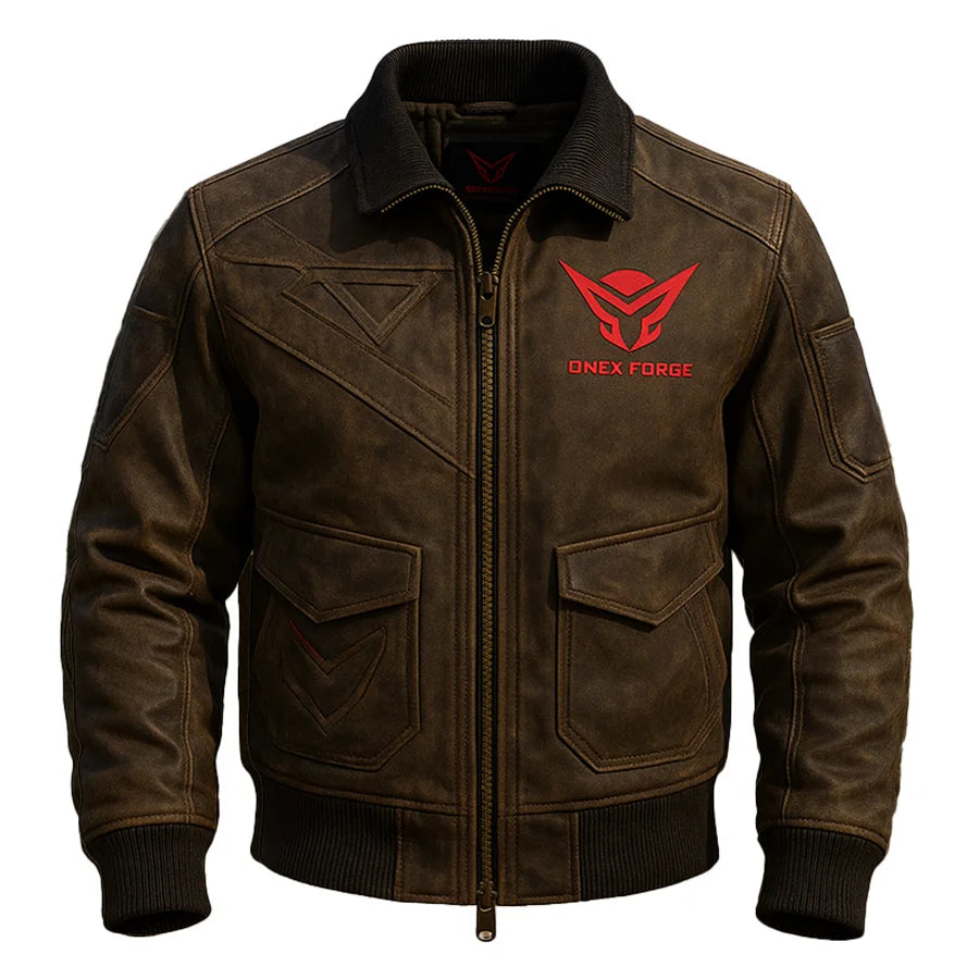 Ironclad bold earthy Bomber Jacket – One X Forge