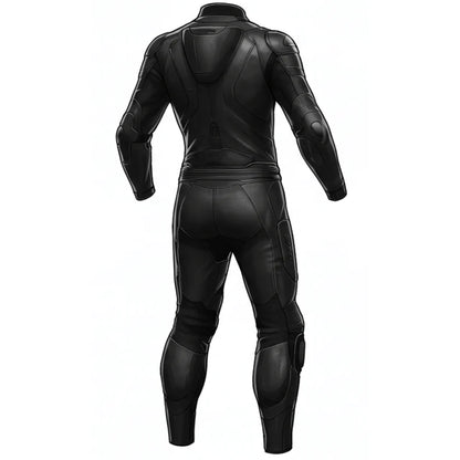 Black Leather Motorcycle Suit for Ultimate Protection