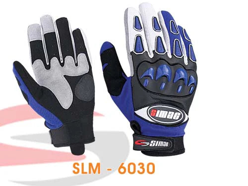 Kids Short Blue & Black Gloves