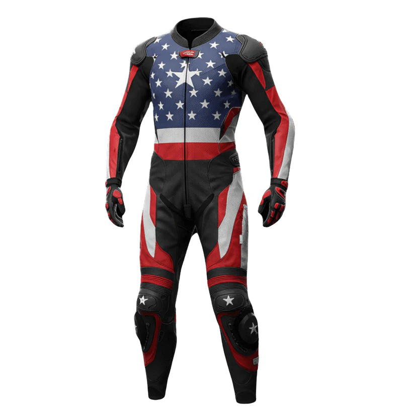 American Flag Motorcycle Racing Gear
