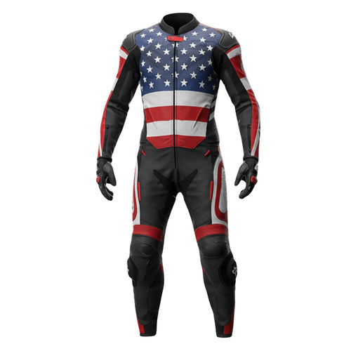 American Flag Motorbike Race Suit