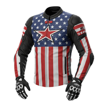 American Flag Sport Motorcycle Jacket