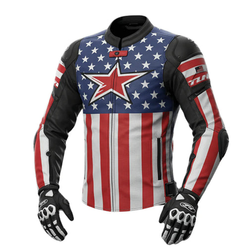 American Flag Sport Motorcycle Jacket
