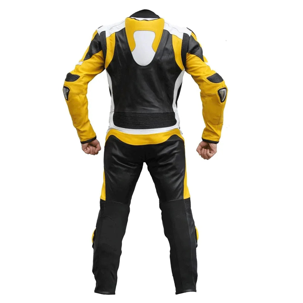 1X Yellow Black Motorcycle Race Suit