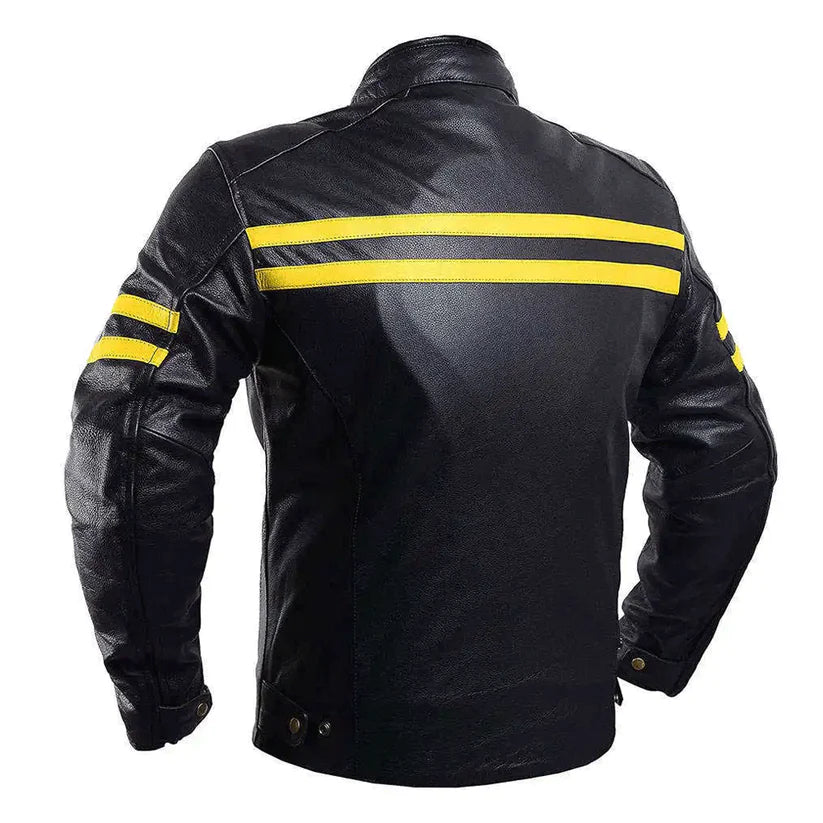 Men Leather Motorcycle Jacket