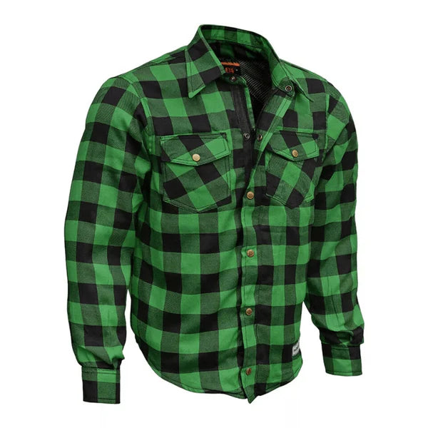 CE Armored Motorcycle Flannel Shirt