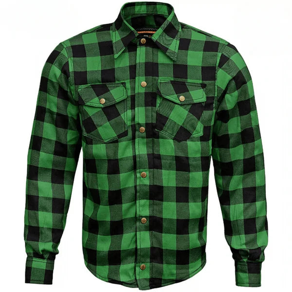 CE Armored Motorcycle Flannel Shirt