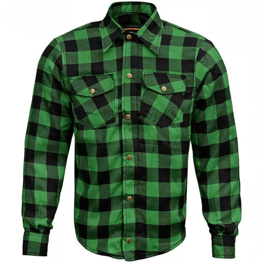 CE Armored Motorcycle Flannel Shirt