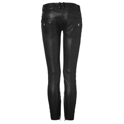 Classic Women's Straight-Leg Leather Pant