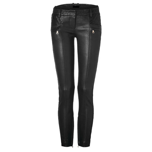 Classic Women's Straight-Leg Leather Pant