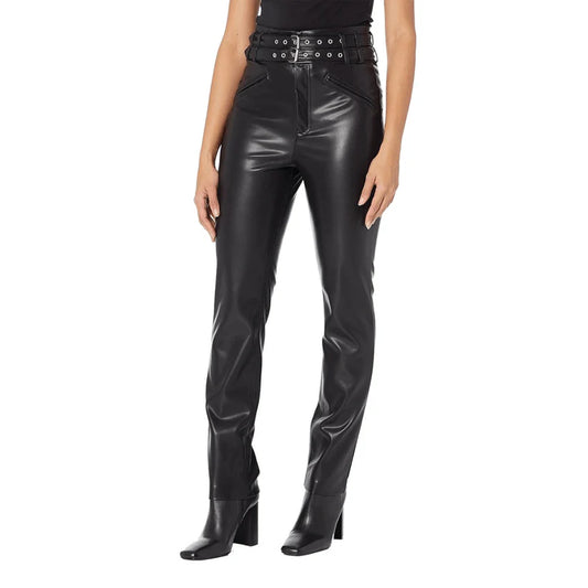 Elegant Women's Luxury Leather Pant