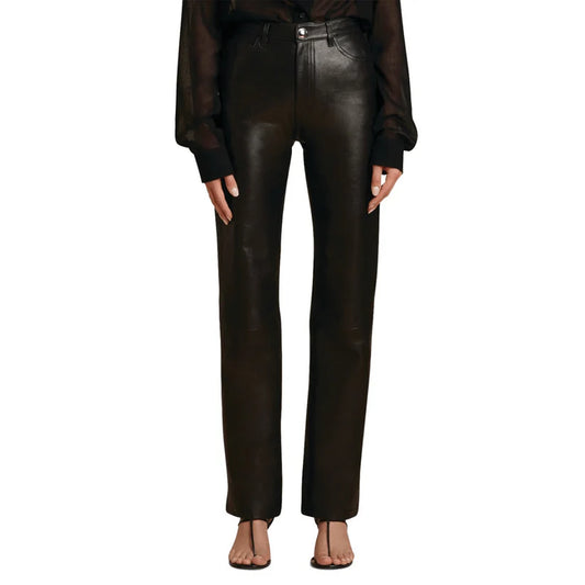 Women Flawless Fit Leather Pant