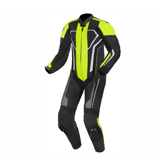 1X Black & Green Line Motorcycle Race Suit