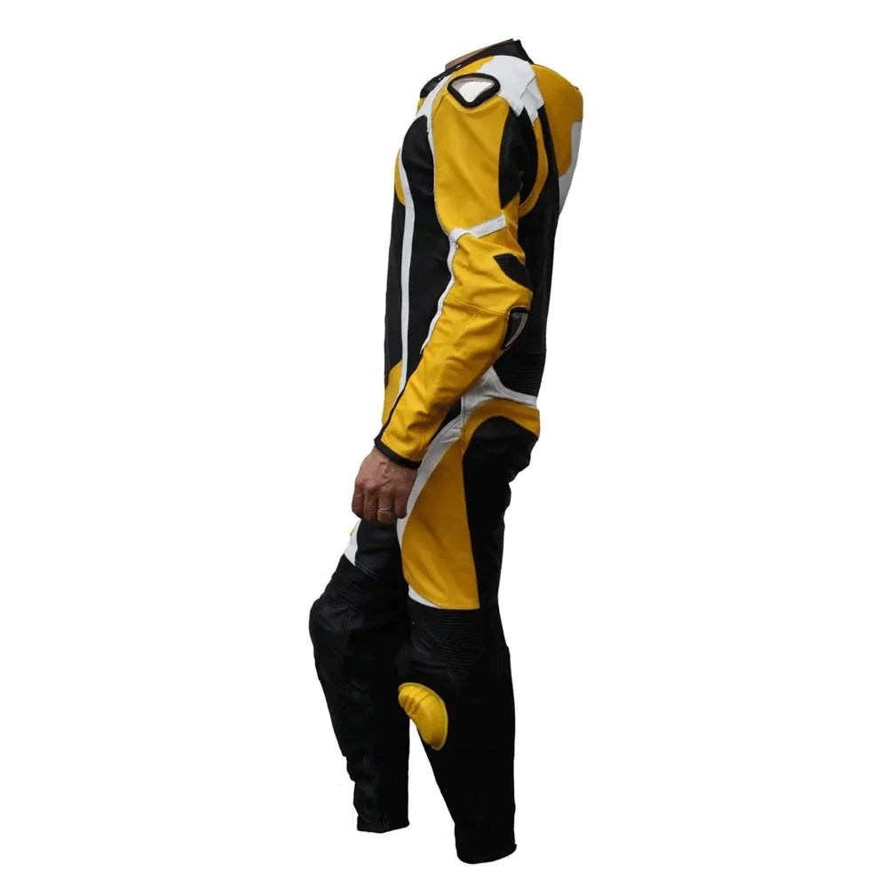 1X Yellow Black Motorcycle Race Suit