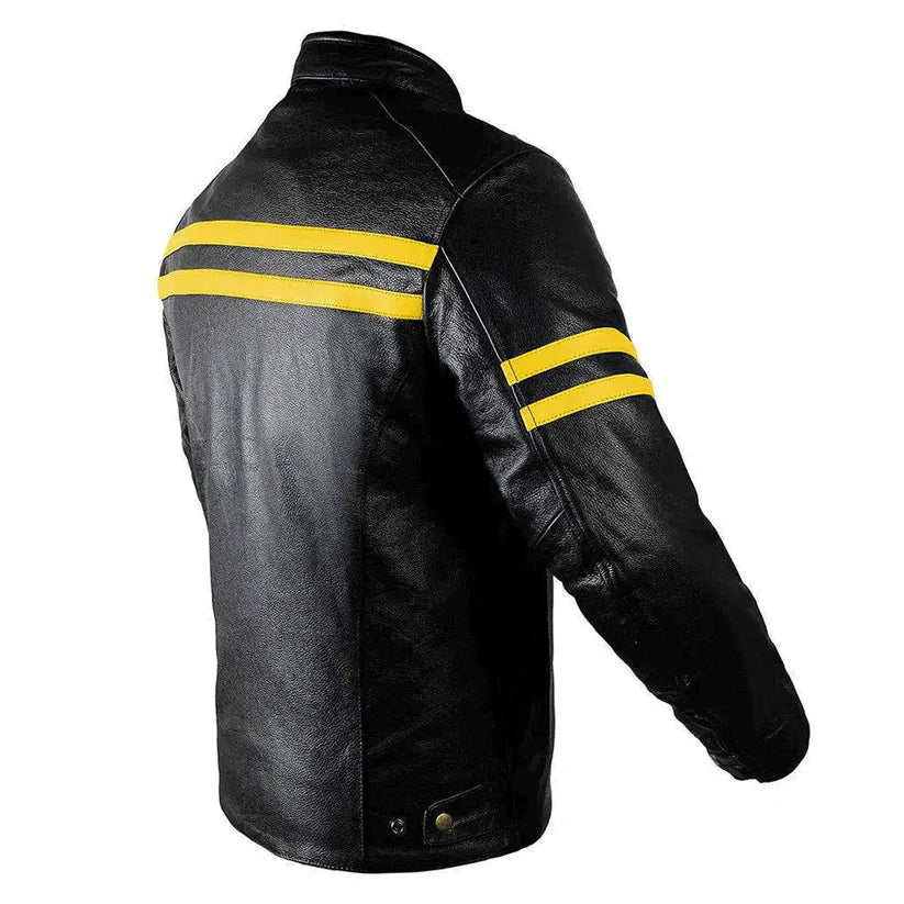 Men Leather Motorcycle Jacket