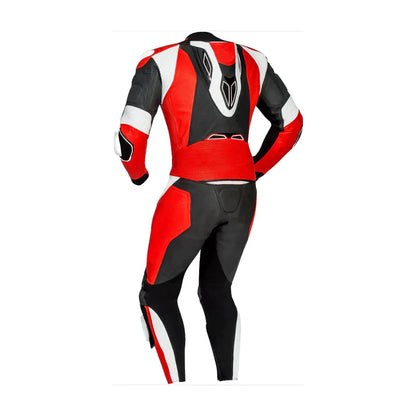 1X Red & Black Motorcycle Leather Suit