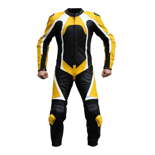 1X Yellow Black Motorcycle Race Suit
