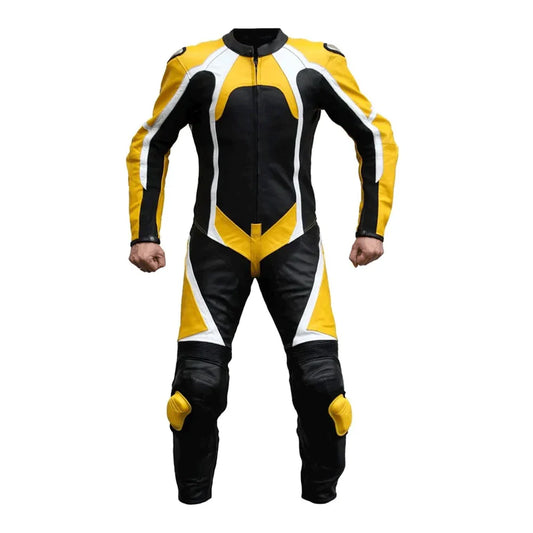 1X Yellow Black Motorcycle Race Suit