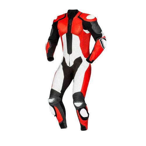 1X Red & Black Motorcycle Leather Suit