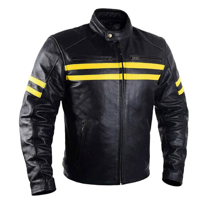 Men Leather Motorcycle Jacket