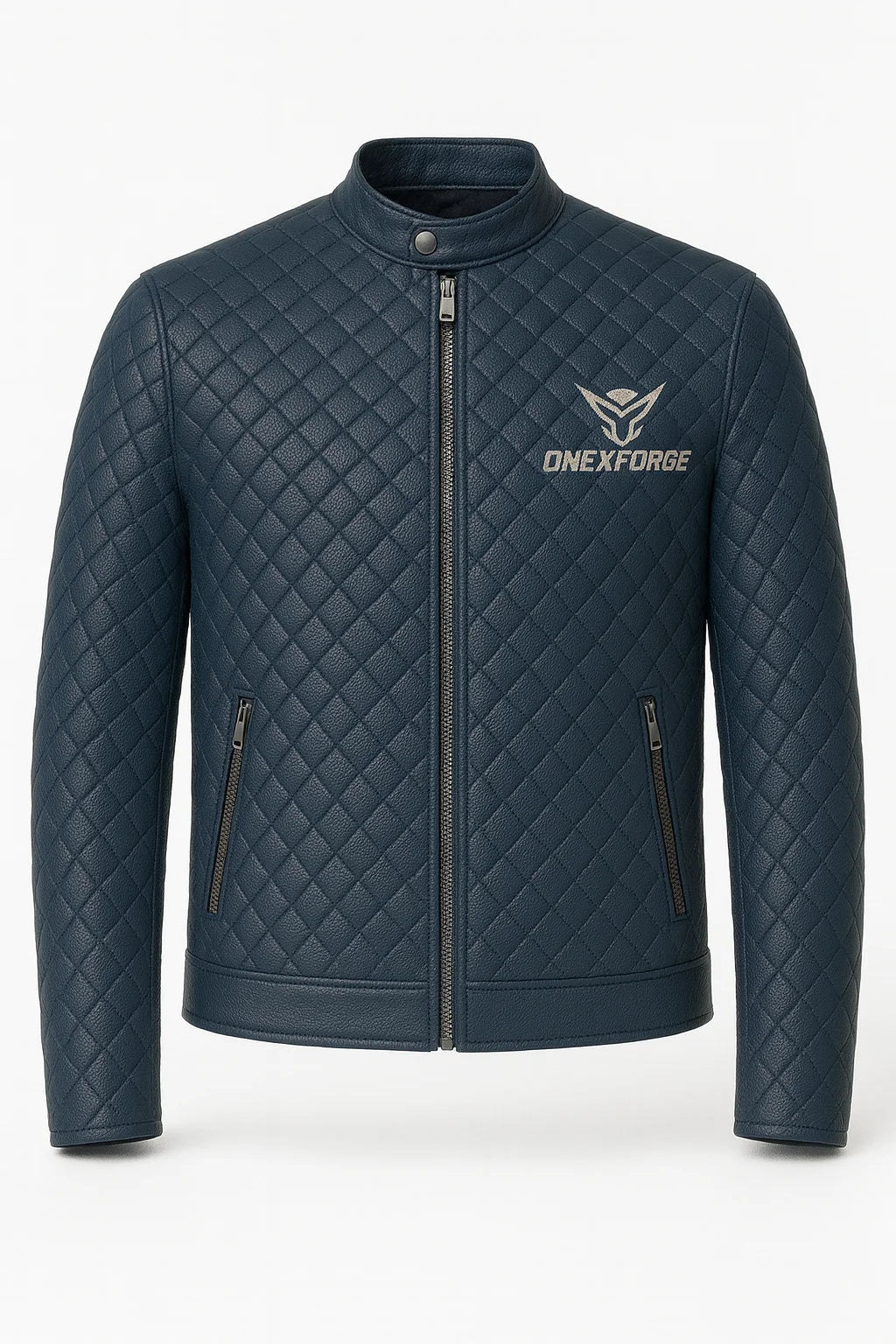 Midnight Quilted Moto Jacket