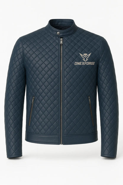 Midnight Quilted Moto Jacket
