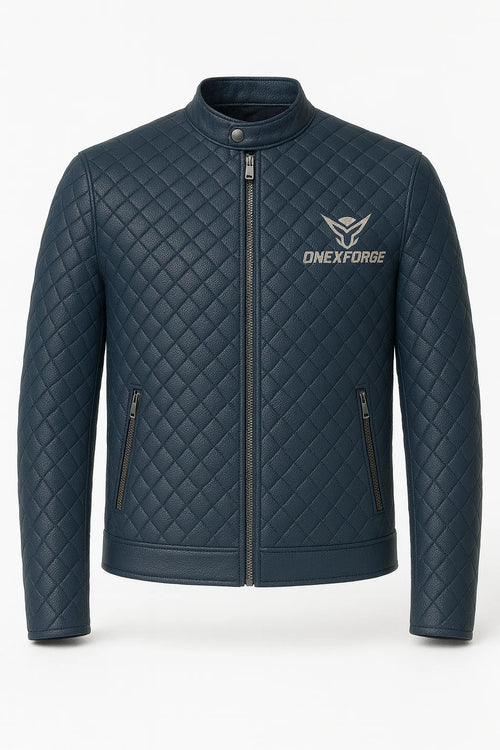 Midnight Quilted Moto Jacket