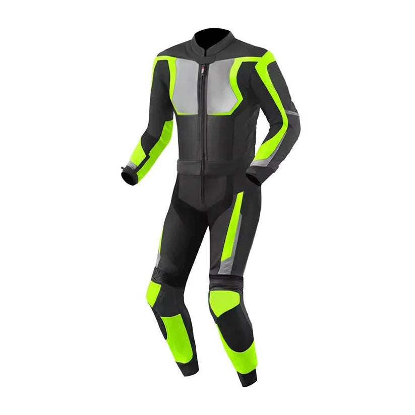 1X Green & Black Motorcycle Race Suit