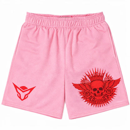 Onex Crimson Skull Pink Shorts