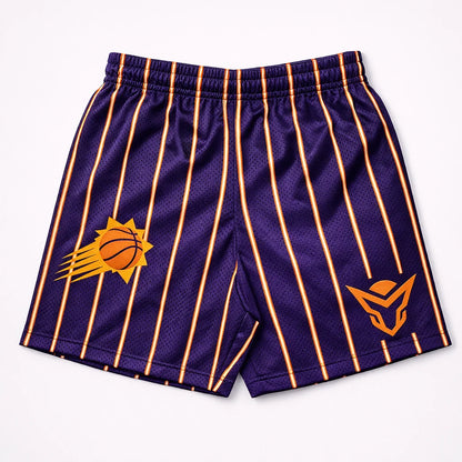 Basic Purple Mesh Shorts