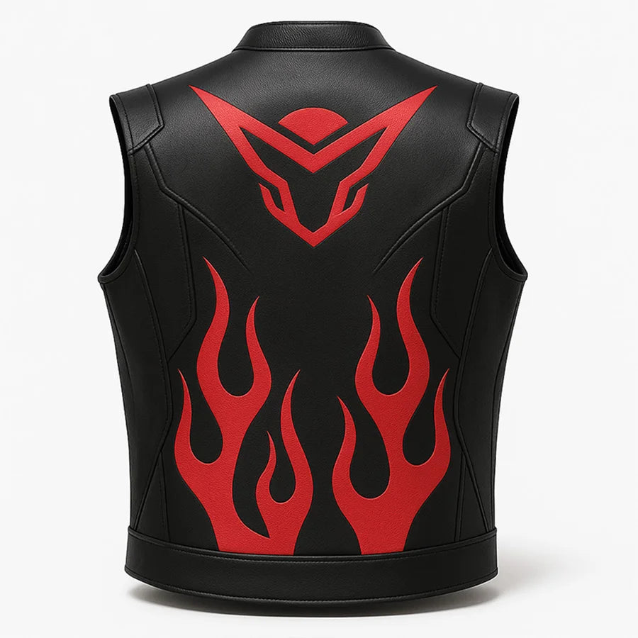 Black Red Flamecore Vest