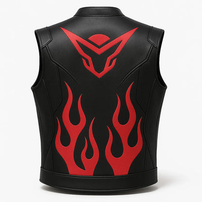 Black Red Flamecore Vest