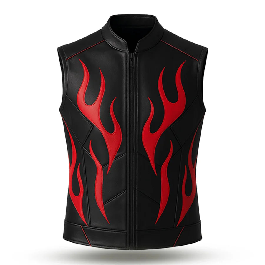 Black Red Flamecore Vest