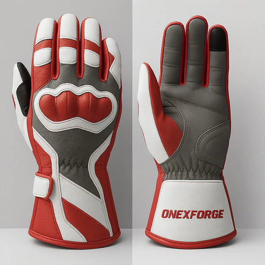 Ghost Phantom Red White Grey Edition Gloves