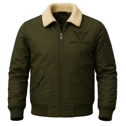 Ironclad Deep Olive Green Bomber Jacket