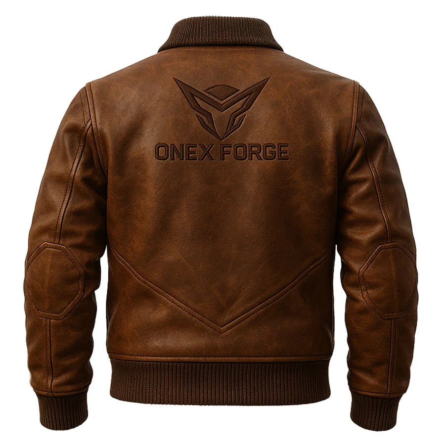 The Ironclad Premium Brown Bomber Jacket