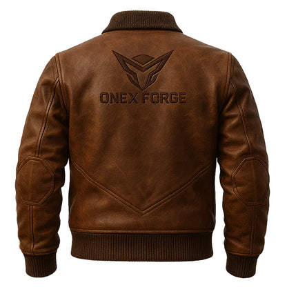 The Ironclad Premium Brown Bomber Jacket
