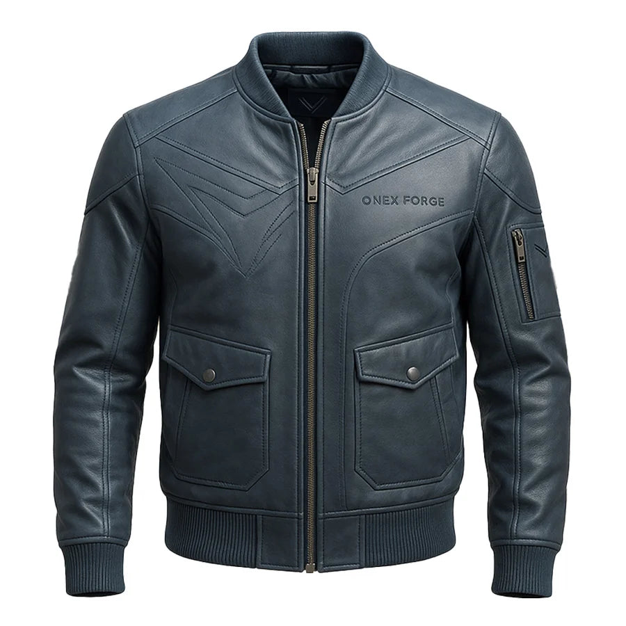 Ironclad Steel Blue Bomber jacket