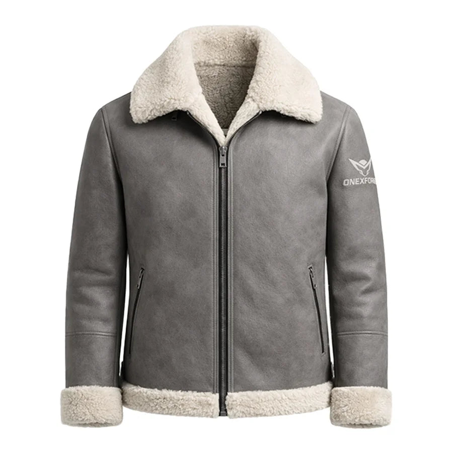Tone Shearling Fur Jacket