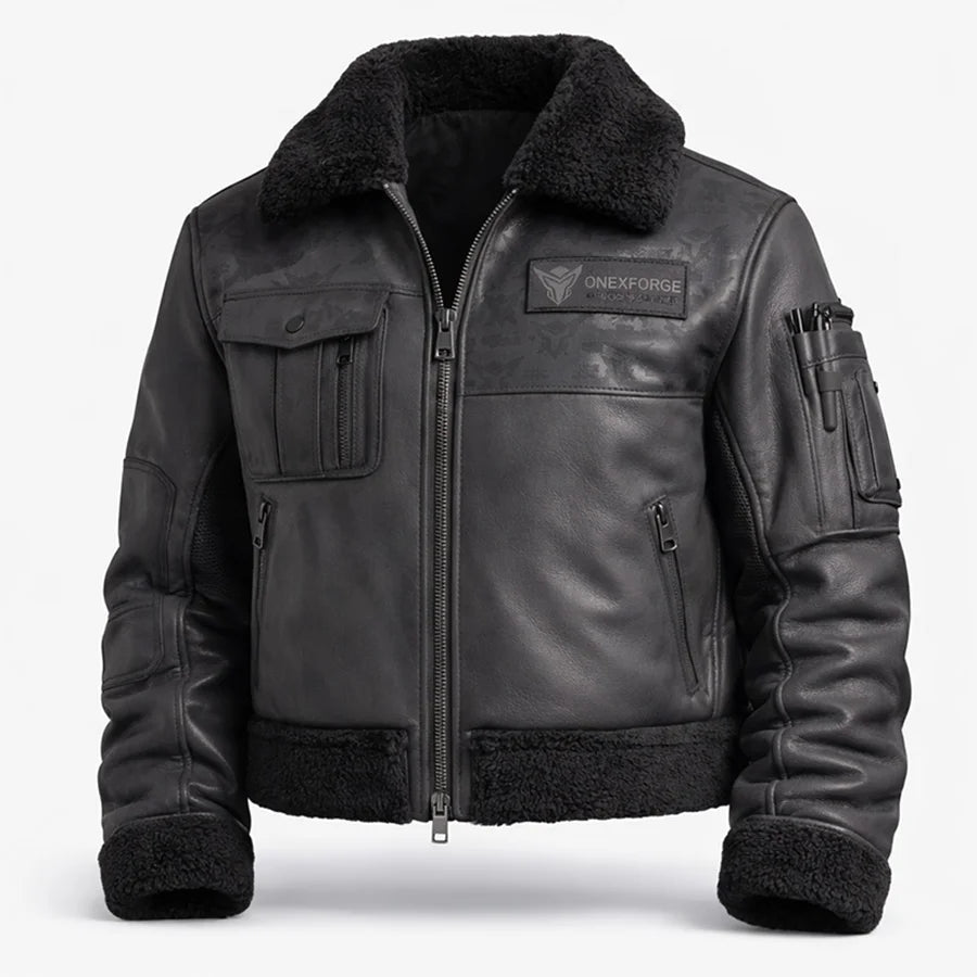 Graphite Ops Fur Jacket