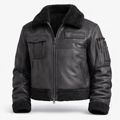 Graphite Ops Fur Jacket